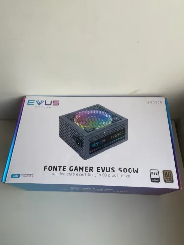 FONTE GAMER EVUS 500w com led