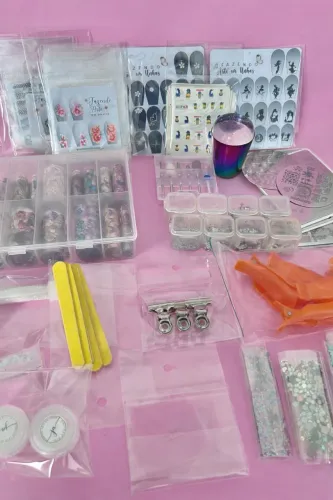 Kit para decoração de unhas 