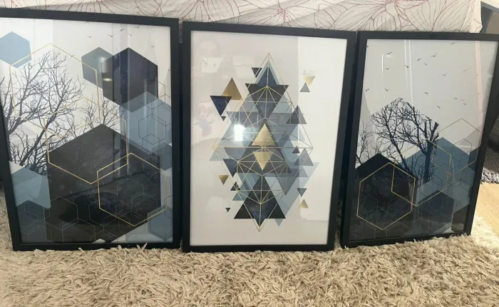 Kit 3 Quadros decorativos