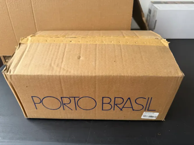Porto Brasil Conjunto com 6 Xícaras de Chá com pires Empilhável Linhas Litchi.