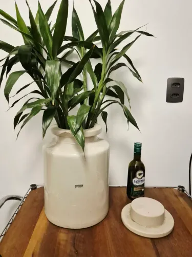 Vaso pote vintage cerâmica santana