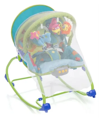Cadeira De Descanso Bouncer Sunshine Baby 0-18kg Safety 1st Verde/azul-celeste Animais