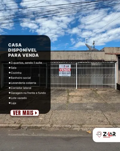Casa disponível para Venda - Quadra 05, Conjunto A - Vila Buritis