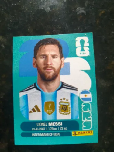 Figurinha da copa 2026 MESSI E VINI JR