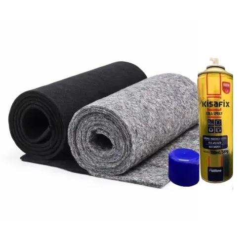 Kit Para Forração De Assoalho Feltro + Carpete + Cola Spray