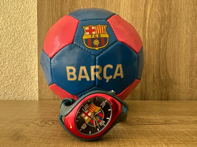 relógio nike triax barcelona original raríssimo + bola ! bateria nova funcionando ok