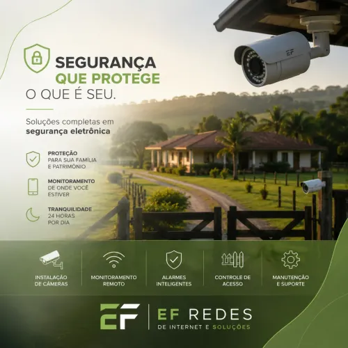 INSTALAÇÃO DE CÂMERAS E SERVIÇOS DE REDE.