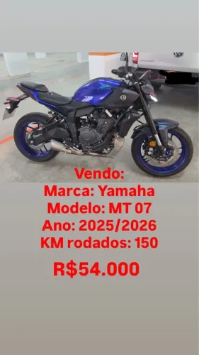 Moto Yamaha mt07