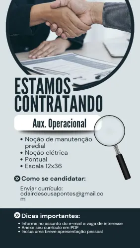 CONTRATA-SE AUX. OPERACIONAL