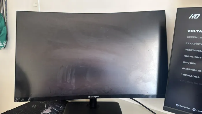 Monitor com listras 165hz 27