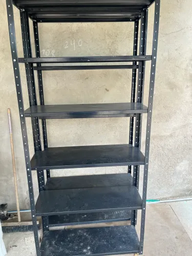 Estante de Ferro preta