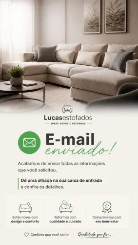 Promoção de estofados