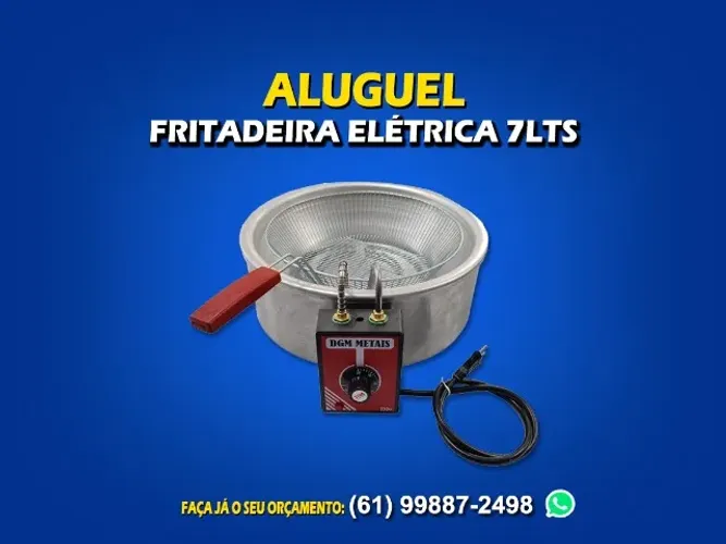 Locação de fritadeira elétrica 7 litros diária