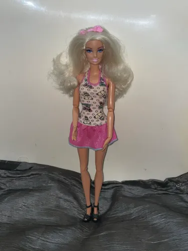 Boneca Barbie fashionistas mattel loira ursinho articulada