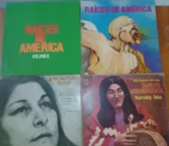 Disco de Vinil (LP) MERCEDES SOSA - combo com 4 discos.