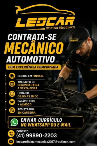 Vaga de Mecanico Automotivo Multimarcas
