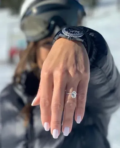 anel solitario de luxo tiffany & Co. cor ouro branco