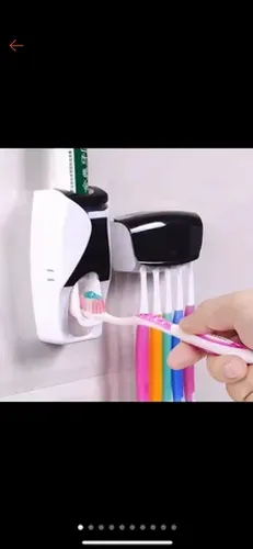 Dispenser de Creme Dental + Suporte para Escovas