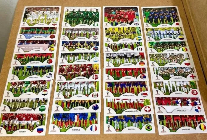 FIGURINHAS SELEÇÕES PERFILADAS COPA 2018