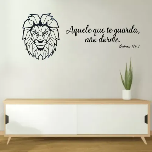 Frase Decorativa De Parede Em Acrílico - Salmos 121:3