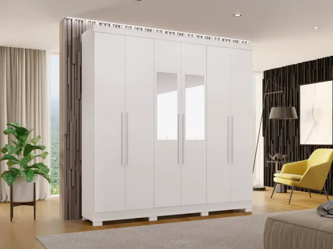 GUARDA ROUPA CASAL COLISEU 6 PORTA 2.20