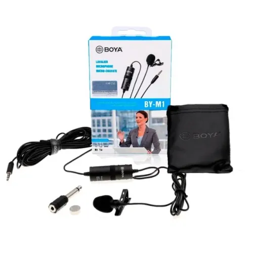 Microfone Lapela Omnidirecional Boya