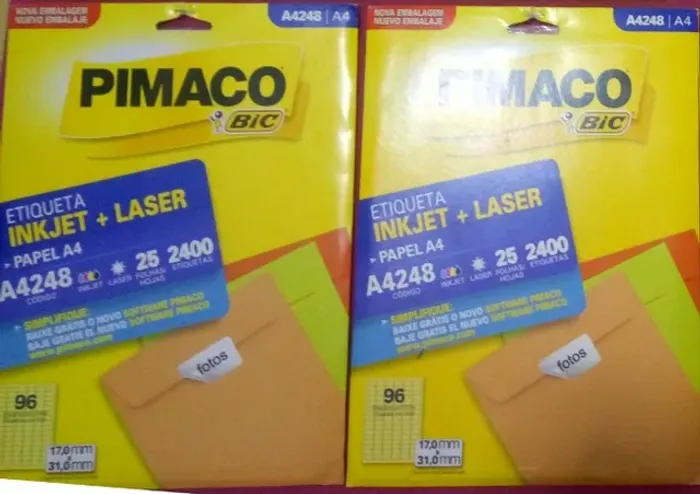 Pimaco Etiqueta inkjet + laser A4