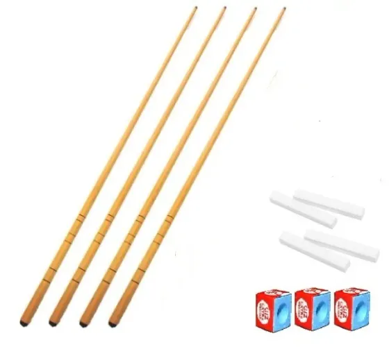 kit com 4 Tacos de sinuca de boteco 1,45 com giz !