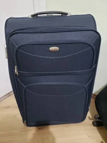 Mala de Viagem Grande Clovis Poliéster Azul