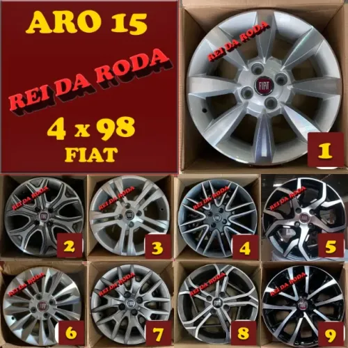 Jogo de Rodas ARO15 - Fiat - Marcas Variadas - A partir R$2.290,00