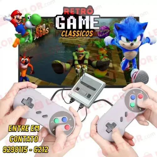 Video Game Nitendo Nostalgia 620 Jogos-Entregas 9h as 22h