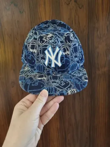 boné new era new york yankees ajustado padrão costurado azul