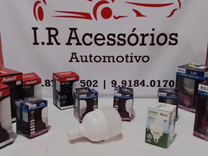 Lâmpada e sport led com 9, 20, 30, 40 ,50 e 100w aceito cartão!