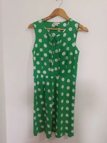 vestido verde poá tamanho M