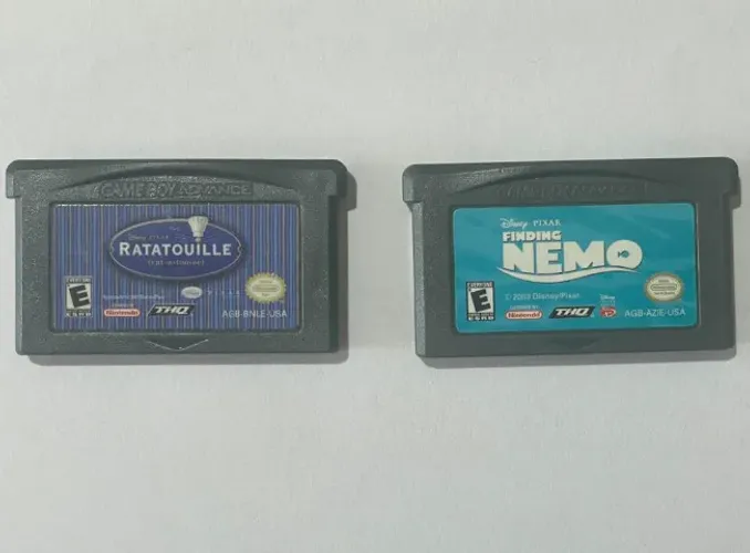 RATATOUILLE FINING PROCURANDO NEMO DOIS CARTUCHOS NINTENDO GAMEBOY GBA GAME BOY 