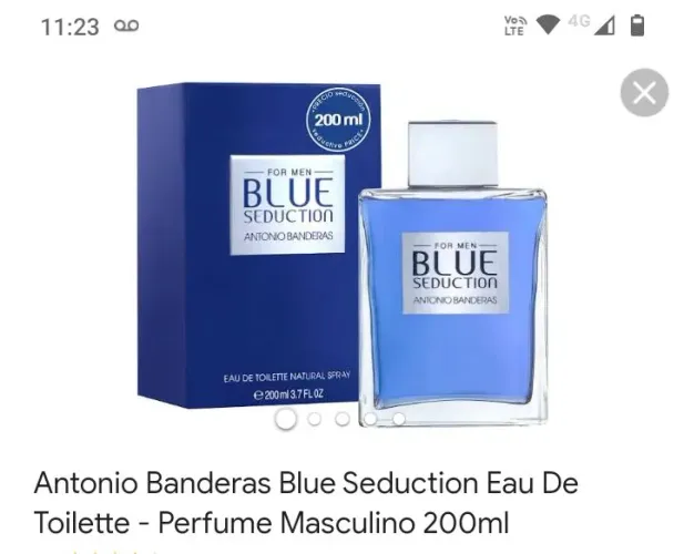 Perfume Masculino Antonio Banderas Blue Seduction 200ml