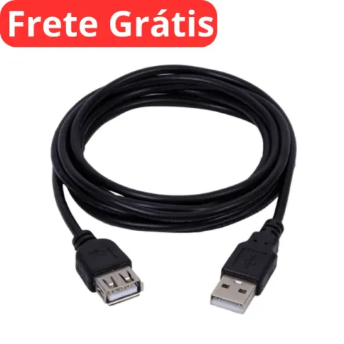 Cabo Usb Extensor 2.0 Extensão 2 Metros Macho Fémea