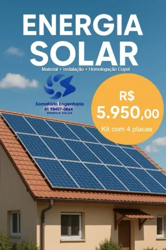 Energia Solar que cabe no seu bolso