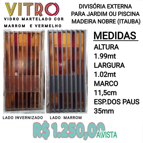 Divisória Externa para Jardim ou Piscina Madeira Nobre