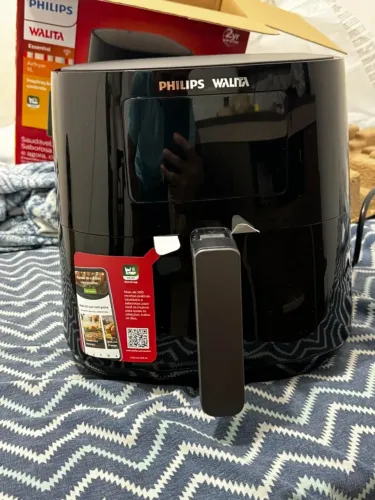 Fritadeira Airfryer Série 5000 6,2L Conectada Philips Walita Preta 2000W - RI9280