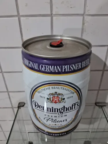 BARRIL DE CHOPP Denninghof (vazio) 5 litros para decoração de ambientes.