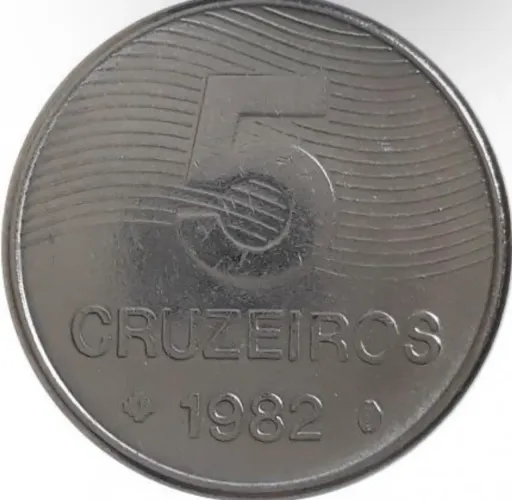 Moeda 5 cruzeiros - 1982