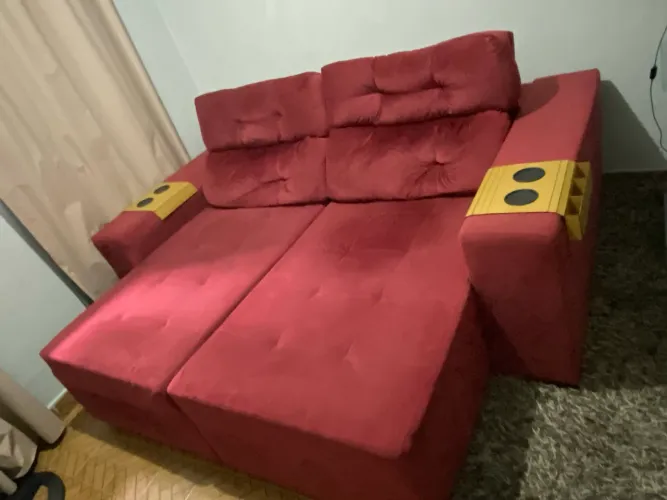 Sofá retrátil reclinável 