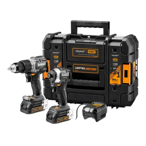 Combo Dewalt McLaren Parafusadeira e Furadeira de Impacto 20V Brushless Tstak DCK200ME2GT