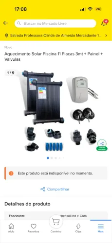 11 Placas aquecimento Solar piscina