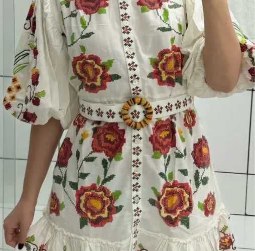 Vestido artesanal Farm