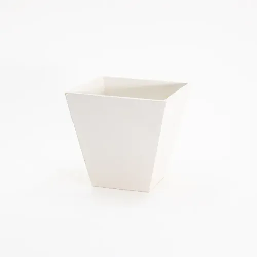 Cachepot Vasinho Cônico Mdf Branco 8,5x8,5cm