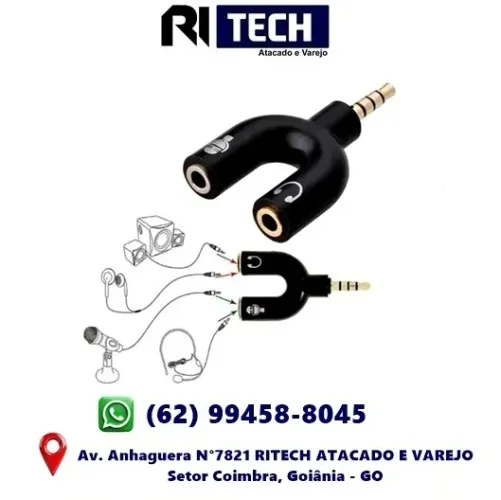 Adaptador Y P2 Para P3 Áudio Fone De Ouvido E Microfone Headset 3.5mm Fone De Ouvido 