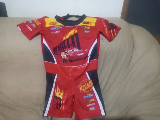 Macacão Infantil - Carros - Lightning McQueen