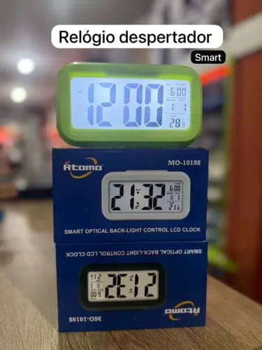 Relógio Digital Com Alarme MO-1019S